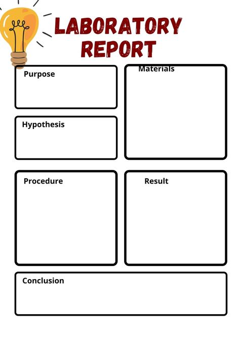 Science Experiment Report Template Science Report Template, Lab Report Template, Annual Report Template, Lab Report, Scientific Experiment, Thesis Writing, About Science, Science Articles, Mad Science