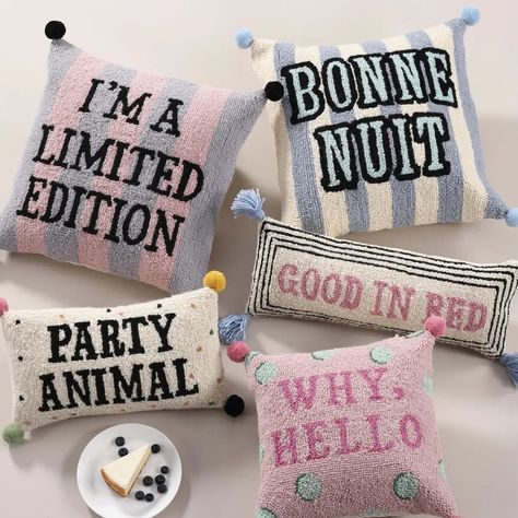 Just some of our fav cushions!! Hook Pillow, Washi Tape Cards, Hooked Pillow, Animal Cushions, Kitchen Rugs And Mats, Summer Pillows, Candle Matches, Office Desk Decor, Party Animal