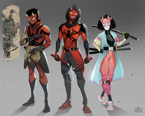 ArtStation - "SPI-D3MONS" SpiderSona's Collab, D'Antae Barrett Spidersona Plus Size, Spider Names, Spider Sona Oc, Vinne Art, Spider Demon, Spider Sona, Spiderman Suits, Image Spiderman, Spiderman Spider