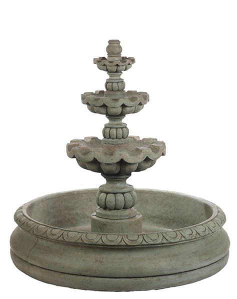 PRICES MAY VARY. Stunning Design: This 52" tall 3 tier fountain features a stone basin and flowing water over multiple tiers for an elegant outdoor accent. Low Maintenance Operation: A simple pump and hose circulating system provides continuous movement and sound of water down 3 stone tiers without manual filling or draining. 3 tiered design for a cascading waterfall effect Suitable for patios, gardens, or poolside areas Low maintenance and weather-resistant Size: 52"Tall x 51"W x 51"D, 990 poun Bamboo Fountain, Stone Construction, Outdoor Water Features, Fountains Backyard, Fountain Design, Fountain Feature, Water Fountains Outdoor, Indoor Fountain, Stone Basin