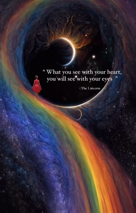 A Quote, What You See, A Rainbow, Your Eyes, Universe, Rainbow, Quotes, On Instagram