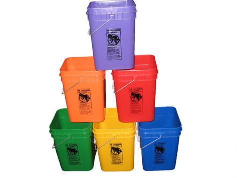 Plastic Buckets & Pails: Affordable Buckets | Custom Order Label Transfer Plastic Buckets, Bucket Seats, Plastic Cup, Buckets, Small Boxes, Custom Orders, Tableware, High Quality