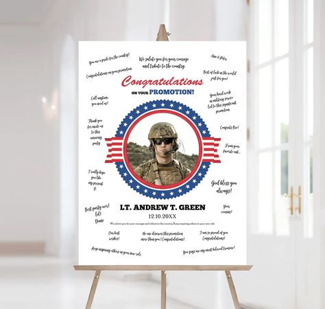 Meaningful Poster, Promotion Ceremony, Guest Book Poster, Military Ranks, Book Poster, Business Board, Navy Air Force, Photo Guest Book, Etsy Prints