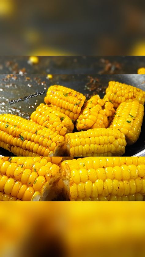 Garlic Butter Corn on the cob Sweetcorn Recipes, Sweet Corn On The Cob, Cooking Sweet Corn, Easy Garlic Butter, Sweet Corn Recipes, Boiled Corn, Buttered Corn, Baked Corn, Todays Menu