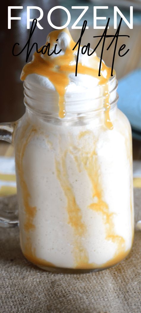 Chai Cream Frappuccino Starbucks, Vanilla Chai Frappe Recipe, Chai Tea Frappe, Vanilla Chai Frappe Mcdonalds, Summer Latte Ideas, Chai Frappe Recipe, Chi Tea Latte Recipe, Chia Latte Recipe, Chai Frappuccino