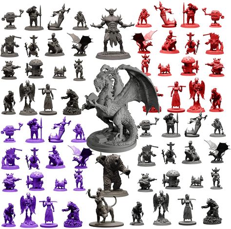 Miniature Figures Fantasy, Monsters Dnd, Huge Dragon, Dnd Figures, Dnd Accessories, Dungeons And Dragons Gifts, Dnd Mini, Dnd Minis, Alien Queen