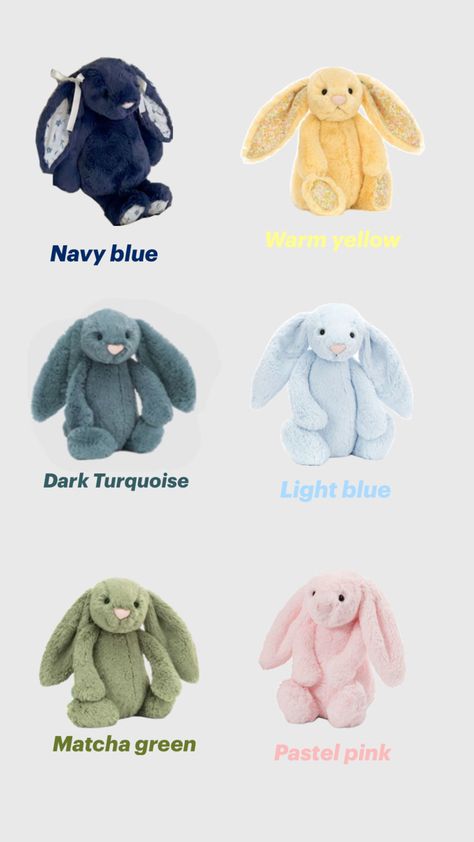 Bunny Colors, Jellycat Bunny, Jelly Cat, Jelly Belly, Jelly, Color