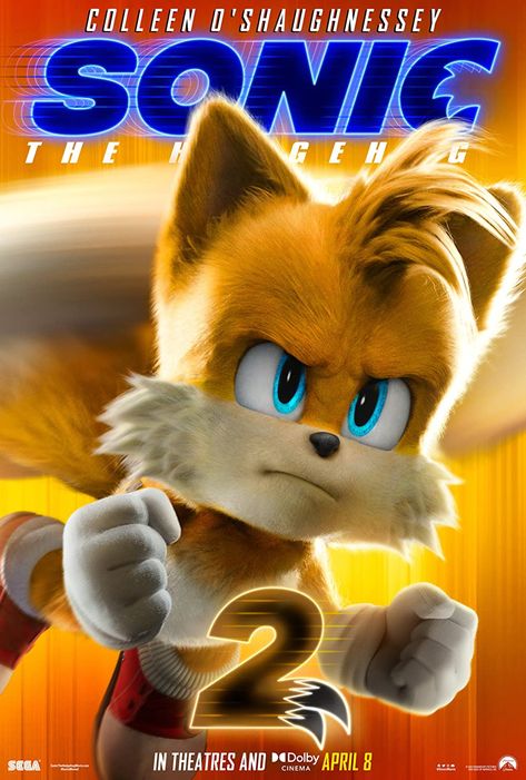 Sonic the Hedgehog 2 (2022) Tails Sonic The Hedgehog, Tails Sonic, Sonic The Hedgehog 2, Sonic 2, Hedgehog Movie, Movie Wall Art, Jim Carrey, 2 Movie, New Poster