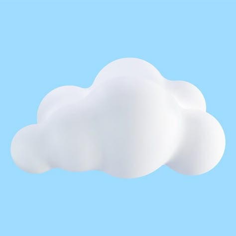 Cloud 3d Icon, Cloud Mascot, Cute Cloud Illustration, Fluffy Illustration, Cloud Graphic Design, Clouds Icon, Illustration Clouds, Freepik Backgrounds, Sky Cartoon