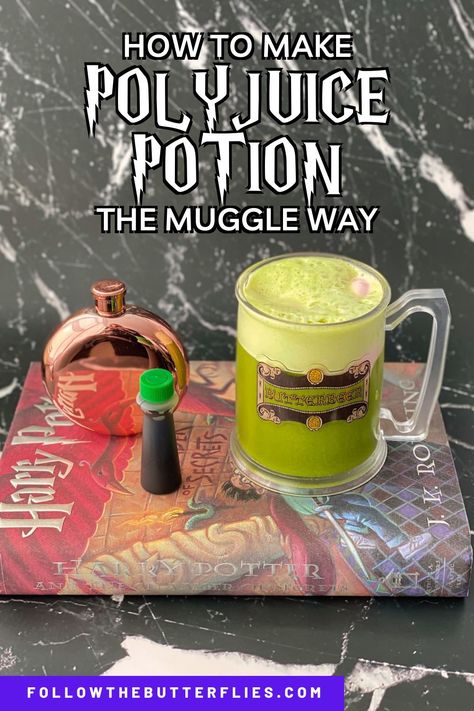 Polyjuice Potion Alcohol, Polly Juice Potion Recipe, Poly Juice Potion Recipe, Polyjuice Potion Punch, Harry Potter Drinks Alcohol, Harry Potter Potions Recipes, Polyjuice Potion Recipe, Punch Non Alcoholic, Harry Potter Potion Ingredients