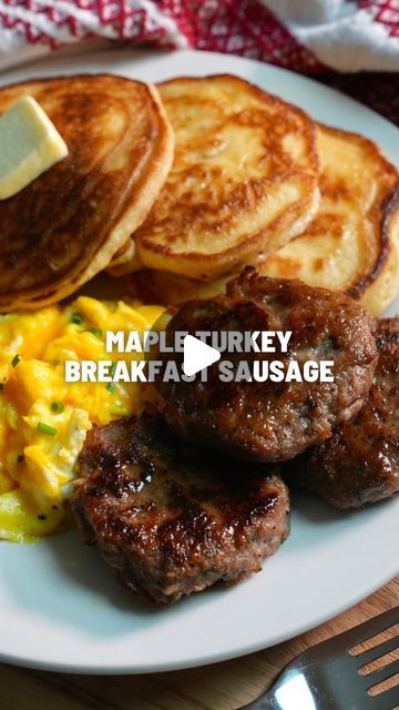 Royale Eats on Instagram: "Making breakfast sausage from scratch is simple and flavorful. This maple turkey breakfast sausage finds good balance between being savory from the herbs & spices and subtly sweet from the maple syrup to serve as the perfect breakfast protein option. Try these out the next time you want to make breakfast for yourself or your family!  Ingredients are below and full recipe is posted on my blog www.royaleeats.com   Ingredients  •1 ½ Teaspoon Coarse Cracked Black Pepper, toasted •1 Teaspoon Fennel Seeds, toasted •1 ½ Teaspoon Kosher Salt •1 Teaspoon Granulated Onion •¼ Teaspoon Ground Sage •¼ Teaspoon Dried Rosemary •¼ Teaspoon Oregano •¼ Teaspoon Dried Thyme  •(optional) ½ Teaspoon Crushed Red Pepper Flakes •1 Pound Ground Turkey, 85% Lean, 15% Fat •2 Tablespoons Pu Turkey Sausage Breakfast Sandwich, Ground Turkey Breakfast Recipes, Turkey Breakfast Sausage Recipes, Turkey Breakfast Recipes, Maple Turkey, Breakfast Patties, Breakfast Pancakes Recipe, Turkey Sausage Recipes, Homemade Breakfast Sausage