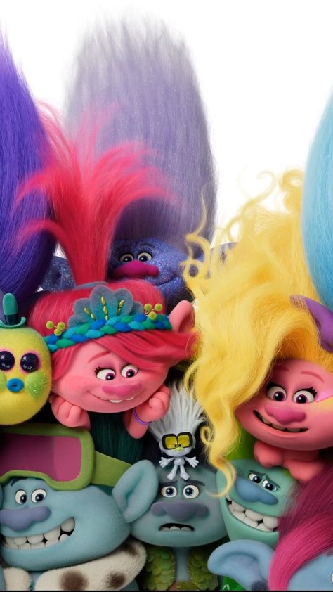 Dreamworks Art, Trolls Band Together, Dreamworks Characters, Trolls 3, Trolls Birthday Party, Poppy And Branch, Troll Party, Trolls Movie, Instagram Emoji