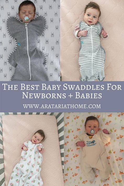 The Best Baby Swaddles for newborns and babies.  Pros and cons to all the swaddles we have used. #swaddle #baby #newborn #motherood #pregnancy #momtobe #newmom Swaddle Stages, Best Swaddles For Newborns, Swaddling Baby Newborns, Newborn Sleeping Bag, Newborn Swaddle Blanket, Love To Dream Swaddle, Beach Nursery, Swaddle Sack, Halo Sleep Sack