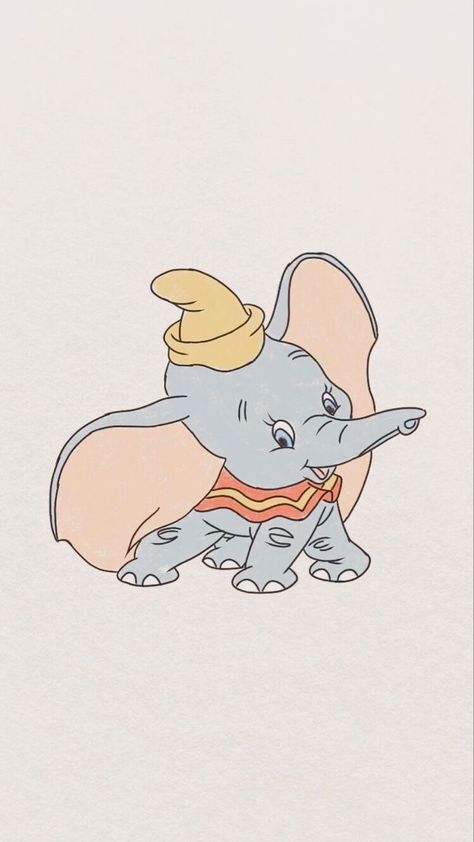 Cute Dumbo Wallpaper, Vintage Disney Characters, Dumbo Background, Dumbo Wallpaper Aesthetic, Dumbo Wallpaper Iphone, Dumbo Illustration, Dumbo Aesthetic, Dumbo Wallpaper, Dumbo Cartoon