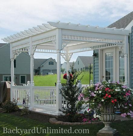 gingerbread Victorian Pergola, Traditional Pergola, Curved Pergola, Patio Kits, Vinyl Pergola, Pergola Diy, Cheap Pergola, Pergola Swing, Patio Pergola