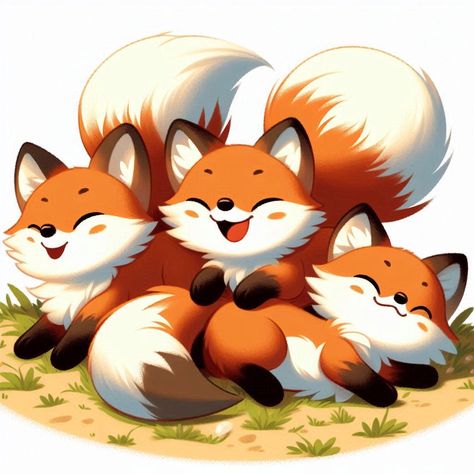 Fox Vector Illustration, Cute Fox Illustration, Forest Animals Clipart, Svg Illustration, Forest Animals Illustration, Fox Vector, Jungle Theme Cakes, Fox Clipart, Wild Animals Vector