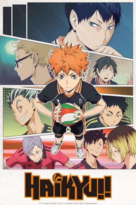 Haikyuu Season 2, Chihiro Cosplay, Anime Wall Prints !!, Japanese Poster Design, Poster Anime, Anime Decor, Anime Poster, Japon Illustration, Volley Ball