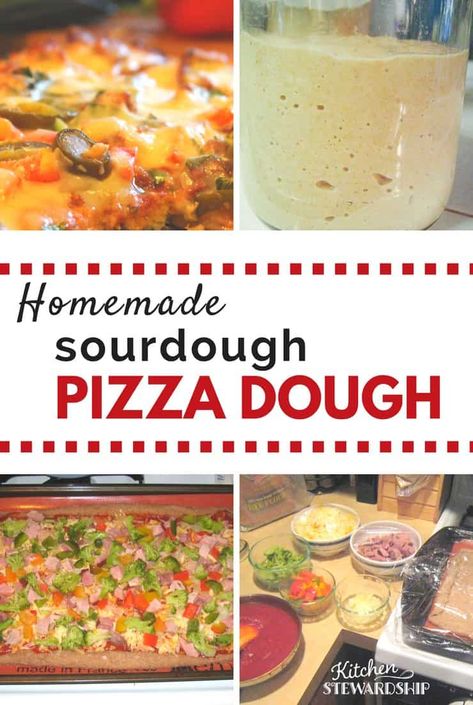 Make pizza night healthier with this traditional sourdough pizza crust. Made with properly prepared whole grains that bake into the perfect crust. Best Homemade Pizza Dough Recipe, The Best Homemade Pizza Dough, Best Homemade Pizza Dough, Homemade Pizza Crust Recipe, Sourdough Pizza Dough Recipe, Modern Homemaking, The Best Homemade Pizza, Pizza Dough From Scratch, Homemade Pizza Dough Recipe