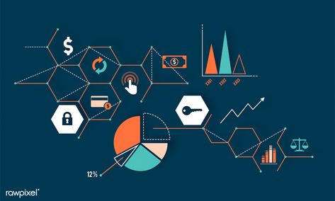 Illustration of data analysis graph | free image by rawpixel.com Data Graphic Design, Data Graphic, Cool Background Designs, Cool Powerpoint, Black Paper Background, Vintage Paper Textures, Data Visualization Tools, Linkedin Background, Business Graphics