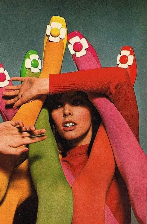 Groovy 60s Aesthetic, 60s Vogue Fashion, 90s Colorful Aesthetic, Mod Aesthetic 60s, Colorful Editorial Photoshoot, 60s Vibes Aesthetic, 1970 Photography, 70s Aesthetic Disco, Orange Lashes