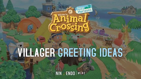 Acnh Villager Greeting Ideas, Acnh Villager Yard Size, Acnh Greeting Ideas, Cute Acnh Greetings, Animal Crossing Greetings Ideas, Animal Crossing Baby Shower Ideas, Animal Crossing Greeting Ideas, Animal Crossing Filler Ideas, Villager Yard Guide Acnh