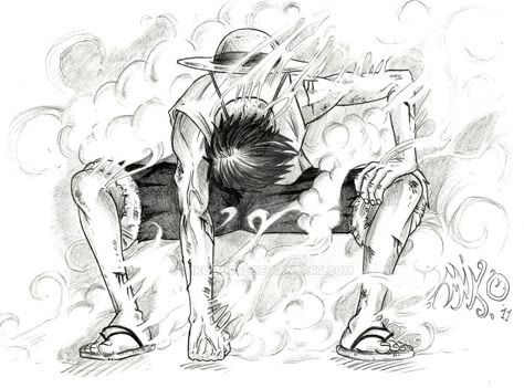 Luffy Gear by https://mikomod82.deviantart.com on @DeviantArt Robin Drawing, Epic Drawings, One Piece Tattoos, Best Anime Drawings, Gear 2, Anime Drawing Books, Creative Drawing Prompts, Love Animation Wallpaper, Graffiti Drawing