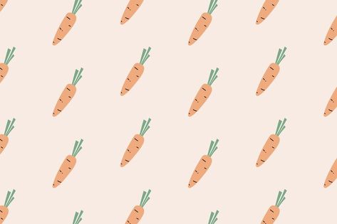 Premium Vector | Carrot seamless pattern background Easter Desktop Wallpaper, Carrot Background, Carrot Wallpaper, Carrot Drawing, Easter Graphic Design, Painted Journal, Year Wallpaper, Vector Doodle, Rabbit Vector