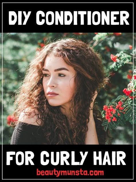 Natural Beauty Hacks, Conditioner For Curly Hair, Diy Conditioner, Conditioner Recipe, Natural Hair Conditioner, Natural Conditioner, Long Hair Tips, Glossy Hair, Hair Food