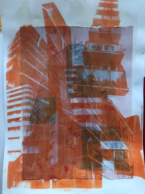 Abstract Layered Art, Photo Screen Print, Photographic Screen Printing, Screen Printing Photography, Layered Screen Printing, Layered Graphic Design, Layered Abstract Art, Abstract Building Art, Over Exposed Photography