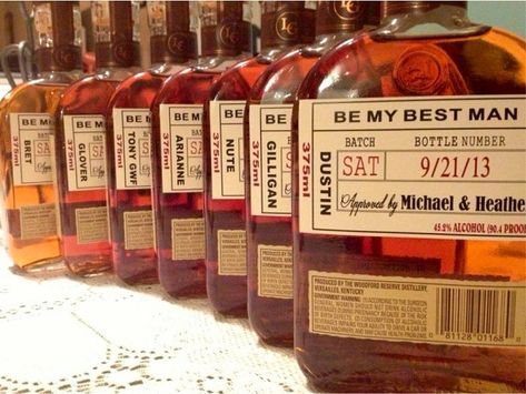 Asking Groomsmen, Tropical Bohemian, Woodford Reserve, Whiskey Label, White Chapel, Ways To Propose, Be My Groomsman, Groomsmen Proposal, Wedding Groomsmen