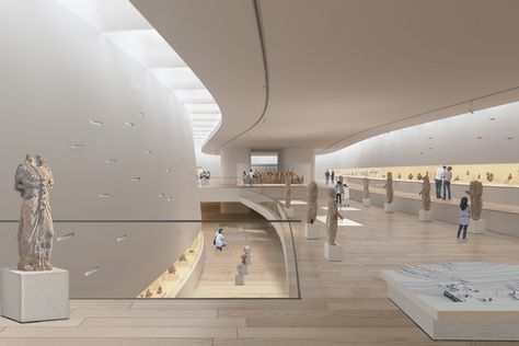 Gallery of Winning Proposal for Cyprus Archaeological Museum Celebrates Regional History - 4 Museum Architect, Museum Interior, Museum Exhibition Design, Art Galleries Design, Art Gallery Interior, Architecture Design Concept, Museum Architecture, Gallery Design, Museum Exhibition