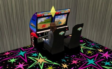 Cruis'n World Racing Arcade Game | Bill L on Patreon Sims 4 Arcade, Sims 4 Cc Eyes, Sims 4 Black Hair, Sims 4 Bedroom, Furniture Cc, Sims 4 Body Mods, Tumblr Sims 4, Sims 4 Expansions, Mods Sims 4