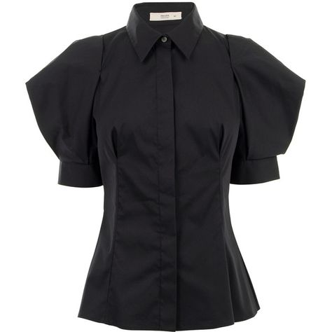 PRADA Poplin stretch puff short sleeve shirt ($170) ❤ liked on Polyvore featuring tops, blouses, shirts, prada, maglie, women, puffy shirt, puffy sleeve blouse, puffy sleeve shirt and oversized shirt Puffy Sleeve Shirt, Puffy Shirt, Prada Women, Clothing Inspiration, Oversized Shirt, Short Sleeve Shirt, Chef's Jackets, Black Shirt, Apparel Accessories