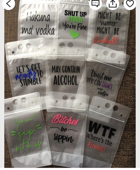 Alcohol Pouches, Drinking Pouches, Freaknik Party, Boozy Ice Pops, Koozie Ideas, Party Rental Ideas, Drink Pouches, Lake Party, Cloud Craft