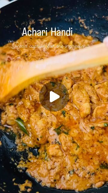 Achari Chicken Recipes, Chili Chicken Recipe Indian, Onion Paste, Achari Chicken, Chicken Handi, Chicken Cubes, Recipe Developer, Tikka Recipe, Puri Recipes