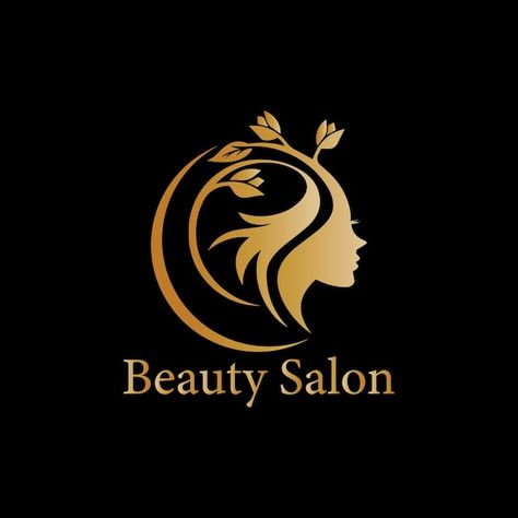 Logo for a beauty salon by the beauty sa... | Premium Vector #Freepik #vector #salon #beauty-salon #luxury-logo #beauty-care Beauty Parlour Name, Logo Salon Beauty, Beauty Parlour Logo, Parlour Names, Beauty Salon Logo Design, Darth Vader Wallpaper, Salon Wallpaper, Lounge Logo, Bna Brand New Animal