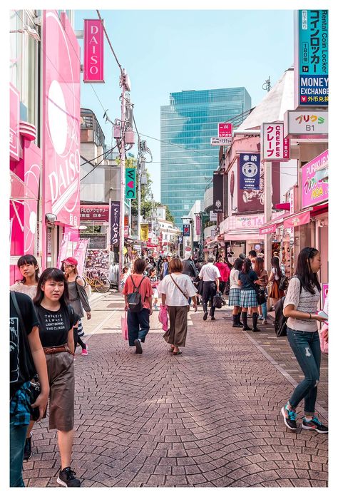 The complete guide to Harajuku - the cute, cool and crazy fashion district of Tokyo Harajuku Male, Takeshita Street, Tokyo Aesthetic, Monte Fuji, Harajuku Tokyo, Tokyo Japan Travel, Visit Tokyo, Harajuku Street, Japan Aesthetic