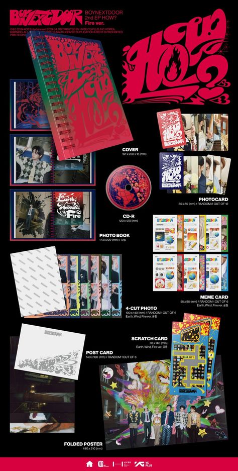 Boynextdoor How, 4cut Photo, Lucky Draw, Cut Photo, Scratch Card, Album Book, Album Design, Design Reference, Photo 1