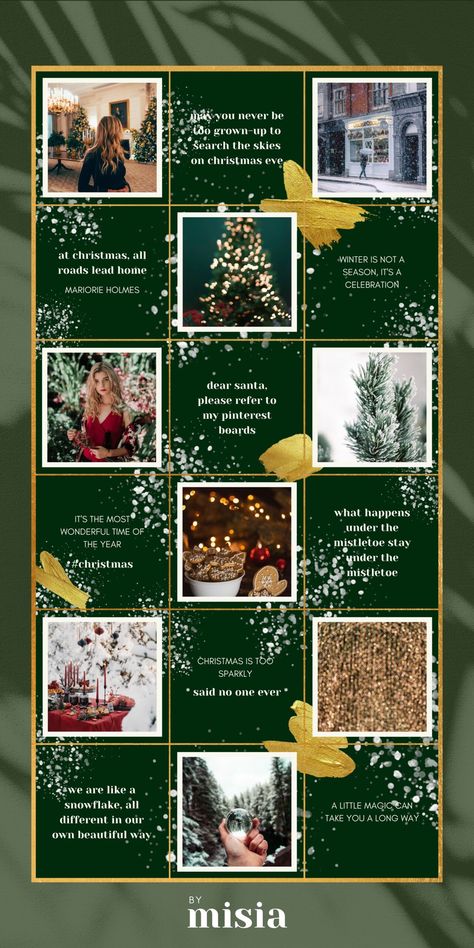 Instagram Puzzle Template for Canva. Canva Templates. Instagram Posts. Instagram Grid. Christmas Click To Download Free Template #instagram #Instagramtemplate #template #stroy #instagrampost Homemade Gift Tags, Instagram Grid Design, Instagram Puzzle Template, Instagram Design Layout, Insta Layout, Christmas Instagram, Instagram Feed Layout, Puzzle Template, Christmas Campaign