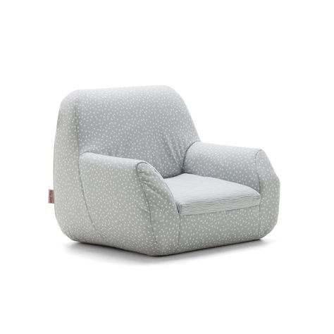 Big Joe Kid's Mid Mod Chair, Multiple Colors - Walmart.com - Walmart.com Kids Sofa Chair, Chair Comfy, Chic Chair, Classic Armchair, Toddler Chair, Kids Sofa, Gray Stripes, Mid Mod, Chair Style