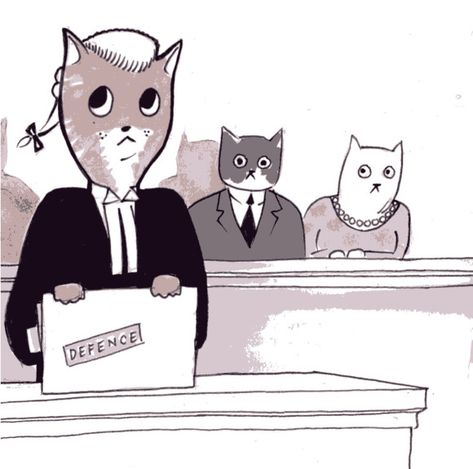 A cat court. #barrister #lawyer #court #cats #illustration #art #design #sepia Lawyer Doodle, Lawyer Illustration Art, Lawyer Illustration, Lawyer Art, Comic Collage, Illustration Art Design, Cat Scratch, Funny Illustration, Cats Illustration