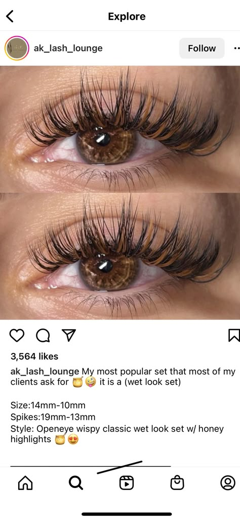 Eyelash Extensions Styles 2023, Eyelash Pattern Lashes, Brown Black Lash Extensions, Brown Lashes Black Women, Doll Eye Vs Open Eye Lash Extensions, Hybrid Angel Lashes, Brown Lashes On Dark Skin, Wet Eyelash Look, Brown Lash Set