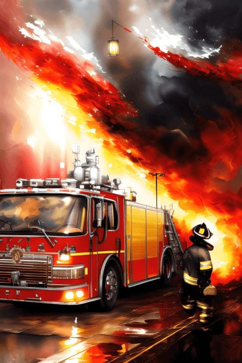 Fire Fighter Background, Fire Fighter Art, Firefighter Images, Fire Dept Logo, Creative Scrapbook Ideas, Firefighter Photography, Beautiful Screensavers, Firefighter Art, Firefighter Pictures