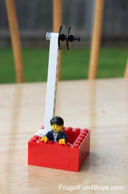 Build a LEGO Zipline Lego Zipline Instructions, Lego Zipline, Construction Preschool, Used Legos, Diy Lego, Lego Building Instructions, Lego Activities, Learning Games For Kids, Lego Creative