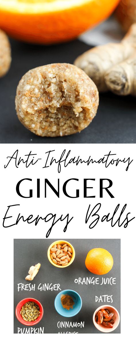 anti-inflammatory ginger energy balls Antiinflammatory Meals High Protein, Snacks For Inflammation, Anti Inflammation Diet Recipes Vegetarian, Anti Inflammation Bread, Antiinflammatory Food Snacks, Anti Inflamation Snacks, Food For Low Energy, Anti Inflammation Treats, Antiinflammatory Vegetarian Meals