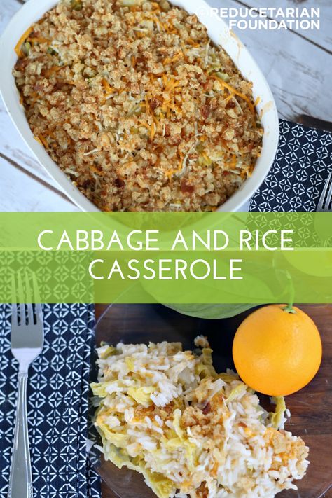 Cabbage and Rice Casserole Recipe Cabbage Rice Casserole, Rice Cabbage Recipes, Cabbage And Rice Casserole, Rice And Cabbage Recipes, Cabbage Rice Recipes, Cabbage And Rice Recipes, Cabbage Tomato Recipe, Rice And Cabbage, Cabbage And Rice