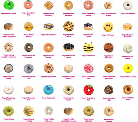 In an Effort to Increase Plant-Based Offerings, Dunkin' Has Added 41 Vegan Doughnuts to Its Belgium Menu Dunkin Donuts Donut Flavors, Vegan Banana Cookies, Dunkin Donuts Menu, Sausage Breakfast Sandwich, Vegan Banana Pudding, Vegan Chocolate Cookies, Vegan Doughnuts, Donut Flavors, Vegan Donuts