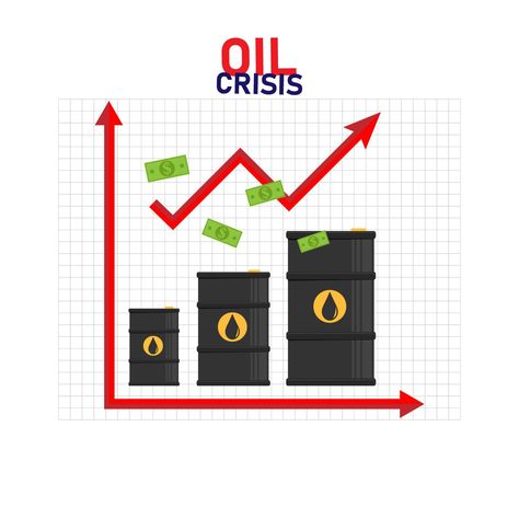 Oil infographic showing rising oil prices around the world. Vector illustration. Oil Infographic, Price Icon, Wedding People, Cityscape Photos, Nature Backgrounds, Background Banner, Food Animals, Flower Patterns, Vector Art