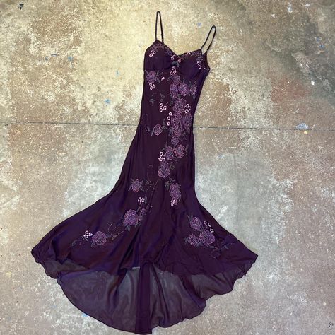 Dark Purple Birthday Dress, Purple Dress Maxi, Dark Purple Vintage Dress, Sue Wong Nocturne Dress, Dark Purple Aesthetic Outfit, Midnight Purple Prom Dress, Dark Purple Prom Dress Long, Dark Purple Dress Formal, Dark Purple Formal Dress