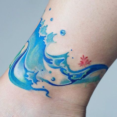 Aquarius Tattoos, Beachy Tattoos, Dice Tattoo, Wave Tattoo Design, Surf Tattoo, Dolphins Tattoo, Sea Tattoo, Wave Tattoo, Water Tattoo